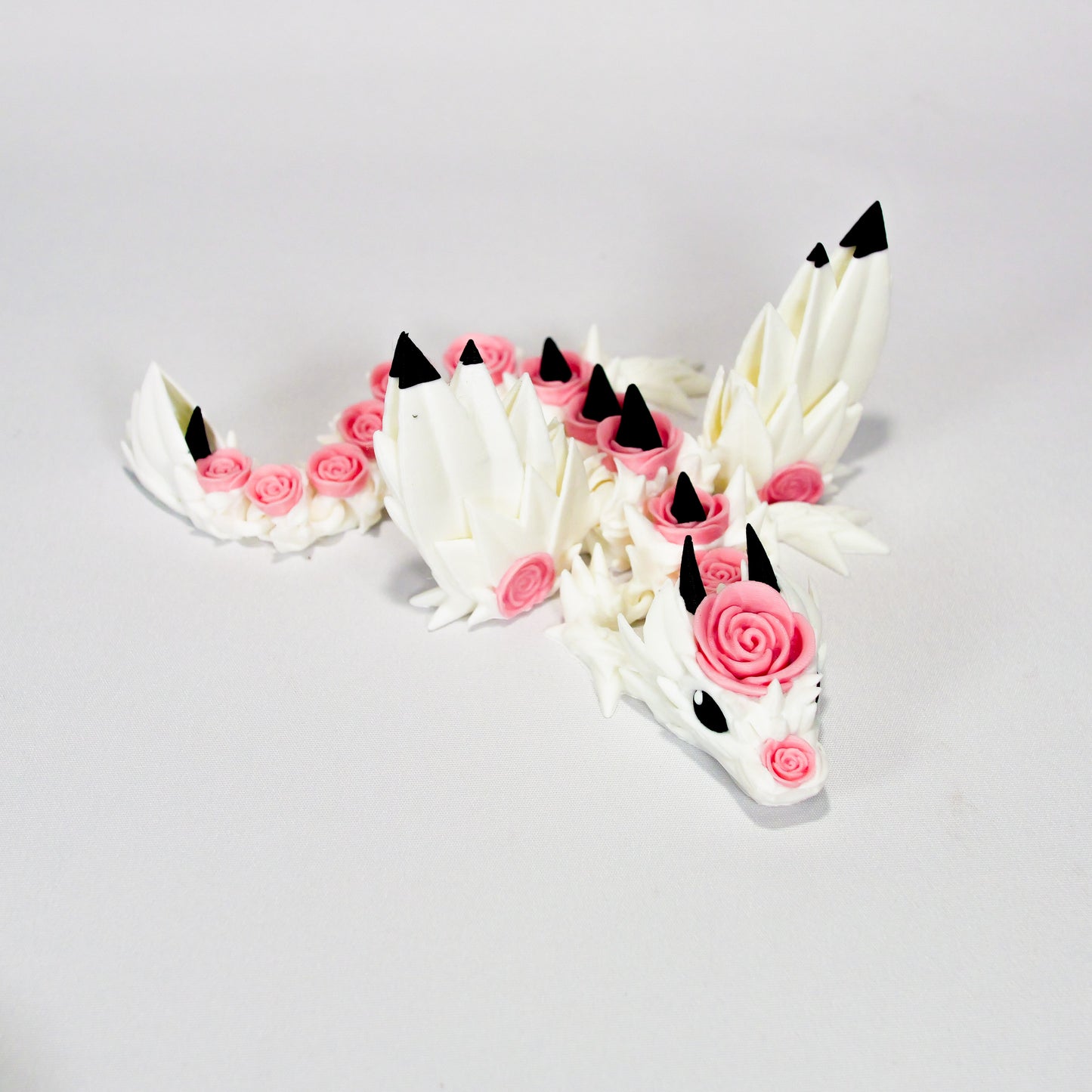 Dragon Fleuri de Roses – Grande Taille