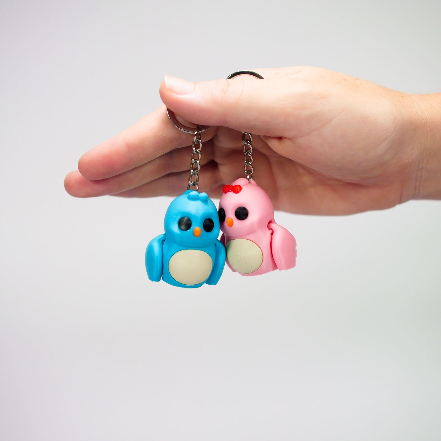 Duo d'oiseaux porte-clés "Amour ailé" 💕