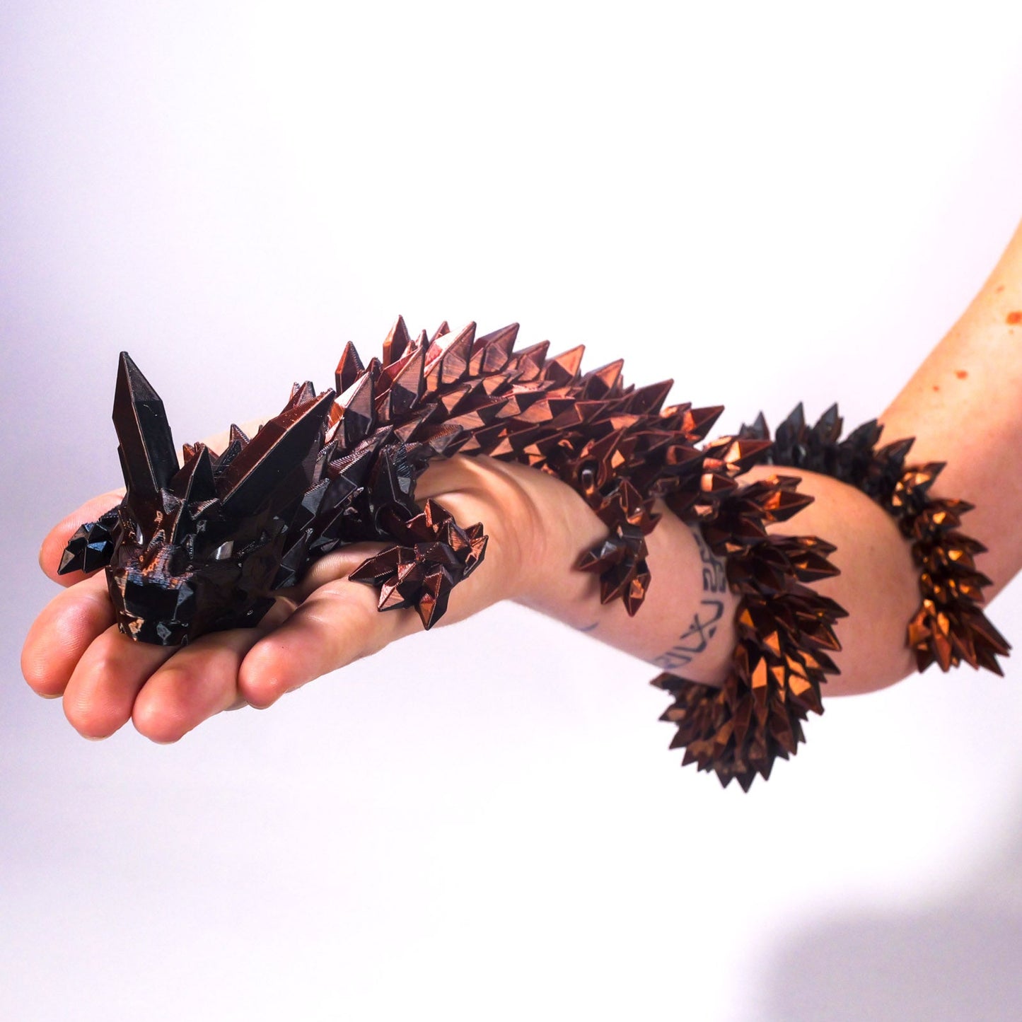 Dragon de Cristal Noir - Grande Taille