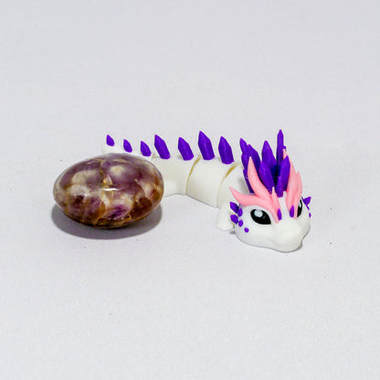 Bébé dragon de glace rose