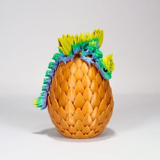 Dragon Fleuri dans son Oeuf Doré