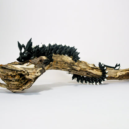 Dragon de Cristal Noir - Grande Taille