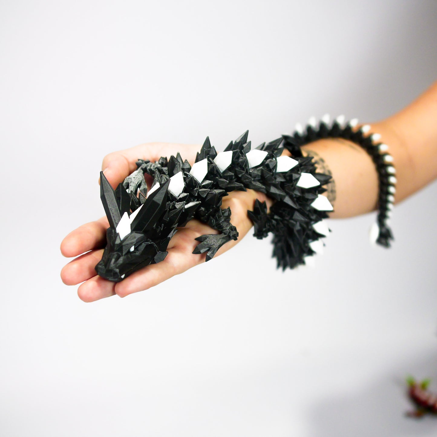 Dragon de Cristal Noir - Grande Taille