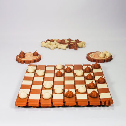 Echiquier - Edition Nature (jeu de dames inclus)